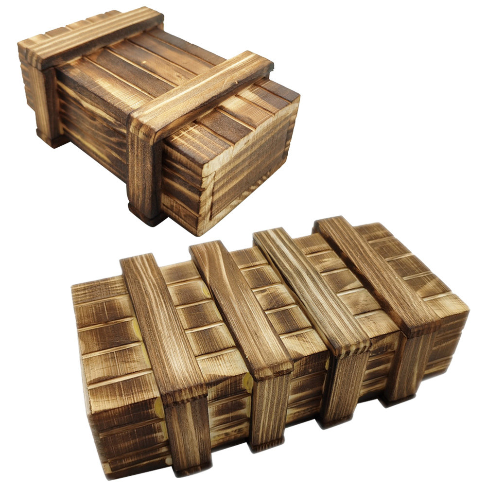 Kids Education Method - 2Pcs Intelligence Puzzle Box Wooden Brain