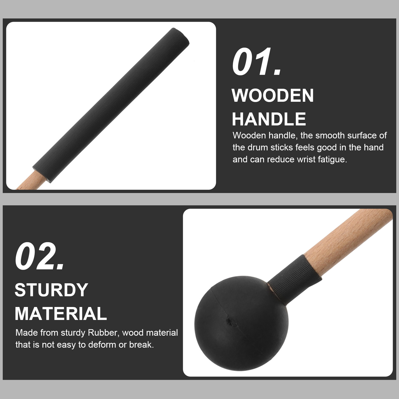 2Pcs Tongue Drum Sticks Wooden – Kids Yoga Education Bewertung und Preis