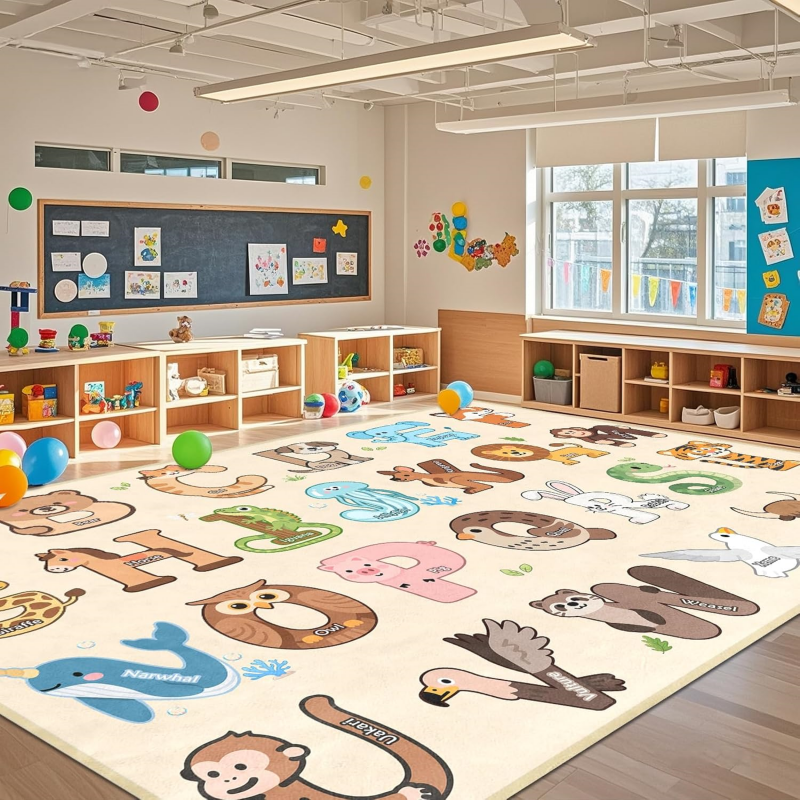 VIKAMA Animal Alphabet Kids Pl – Kids Education Rug Bewertung und Preis