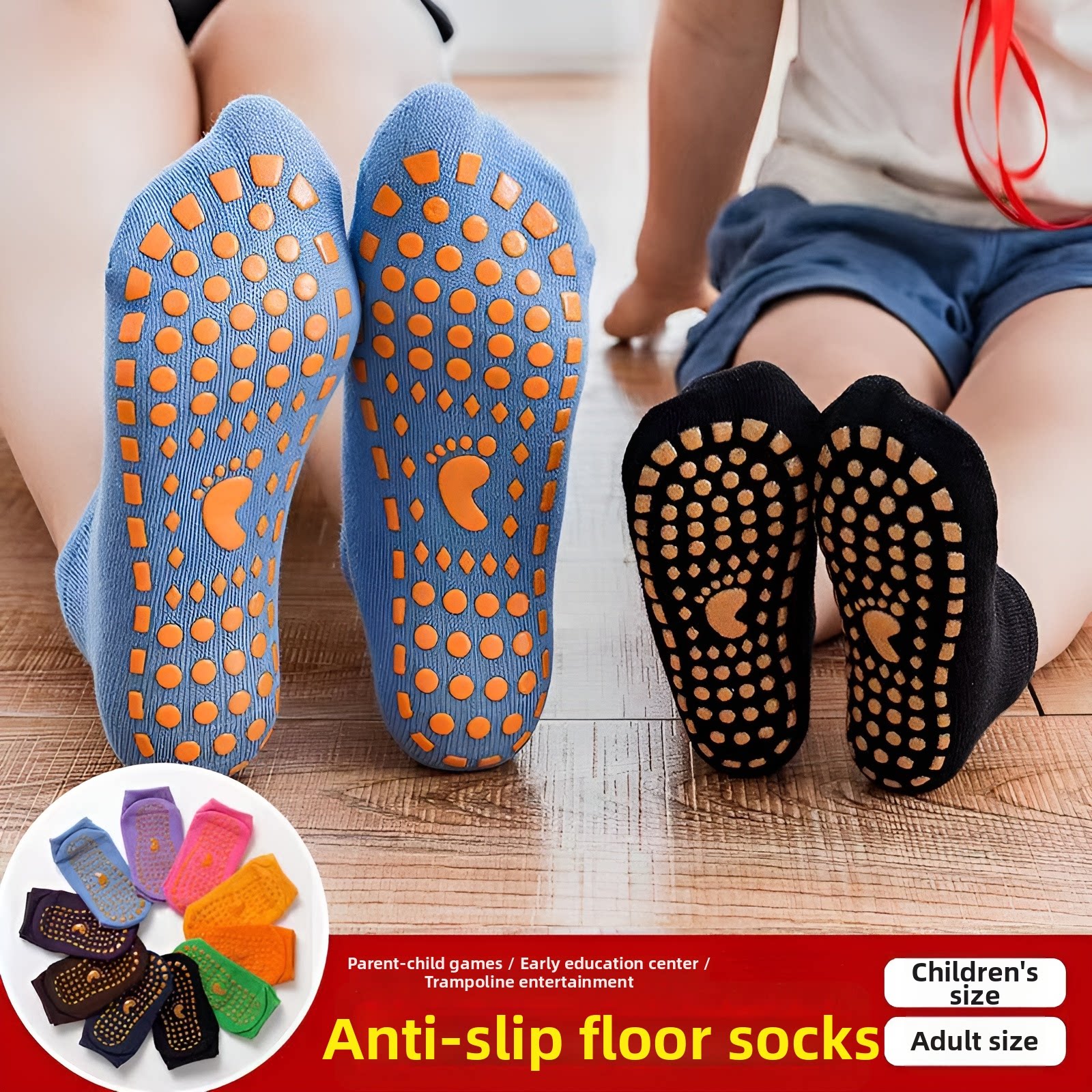 Non-slip Floor Sock Covers Tra – Kids Yoga Education Bewertung und Preis