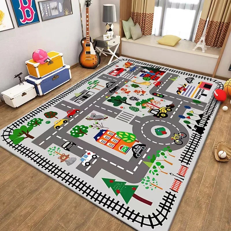 Colorful Kids City Map Play Ma – Kids Education Rug Bewertung und Preis