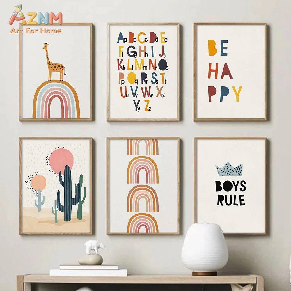 Rainbow Alphabet Poster Educat – Kids Education Picture Bewertung und Preis