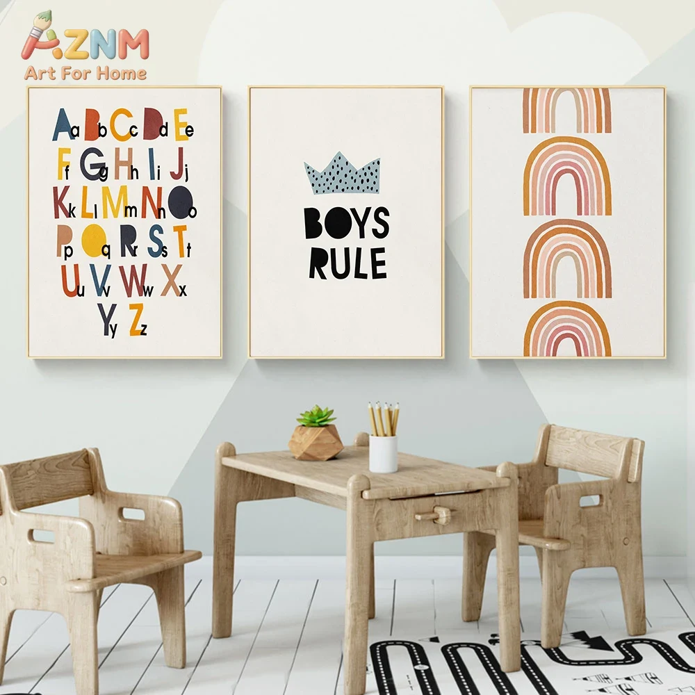Rainbow Alphabet Poster Educat – Kids Education Picture Bewertung und Preis