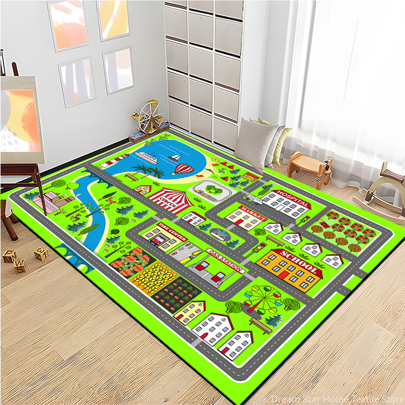 Kids Road Traffic Carpet Carto – Kids Education Rug Bewertung und Preis