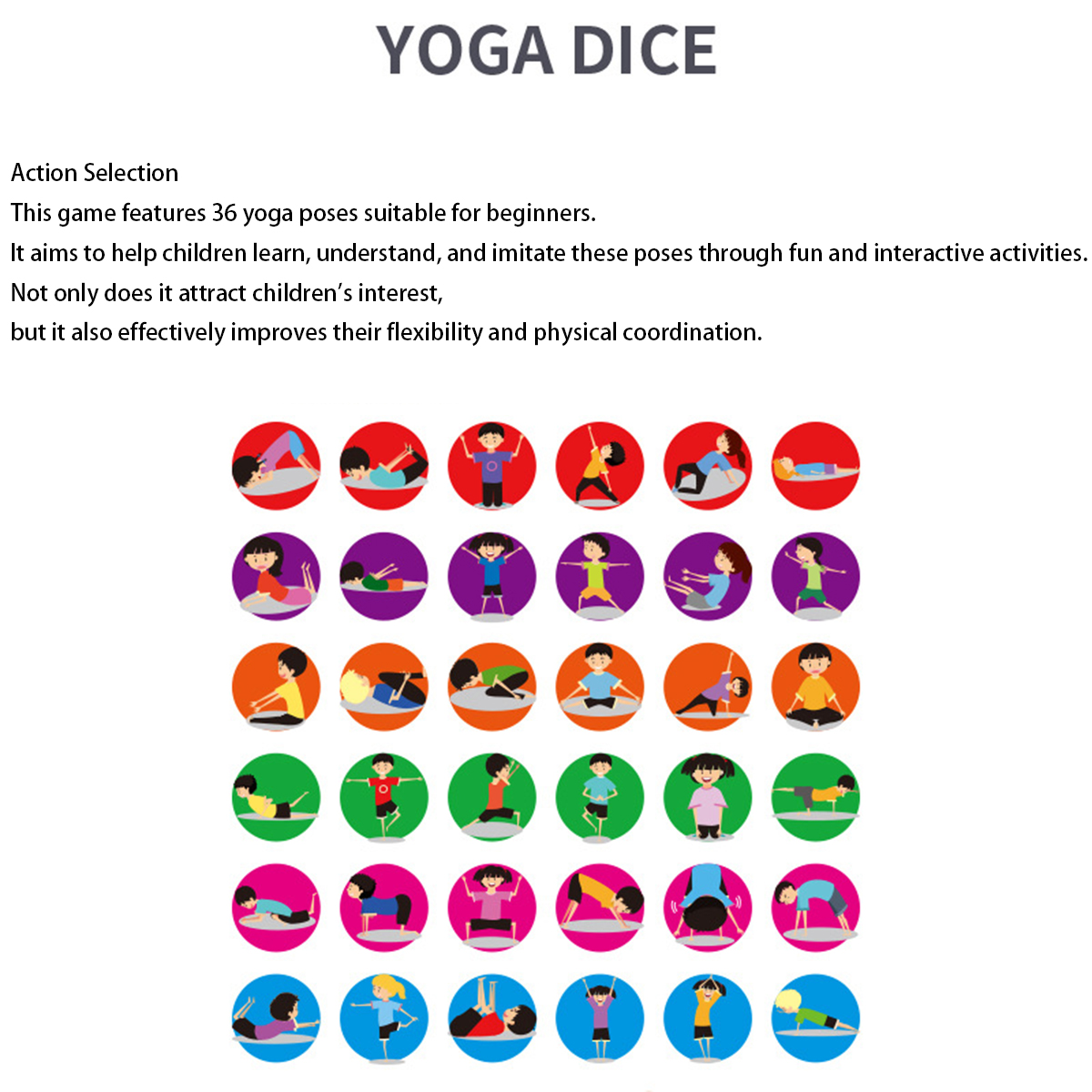 Yoga Dice Toy Fun Exercise Dic – Kids Yoga Education Bewertung und Preis
