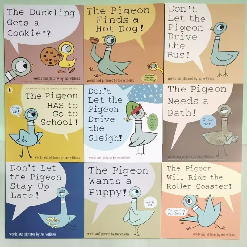 9 Books Don't Let the Pigeon D – Kids Education Picture Bewertung und Preis
