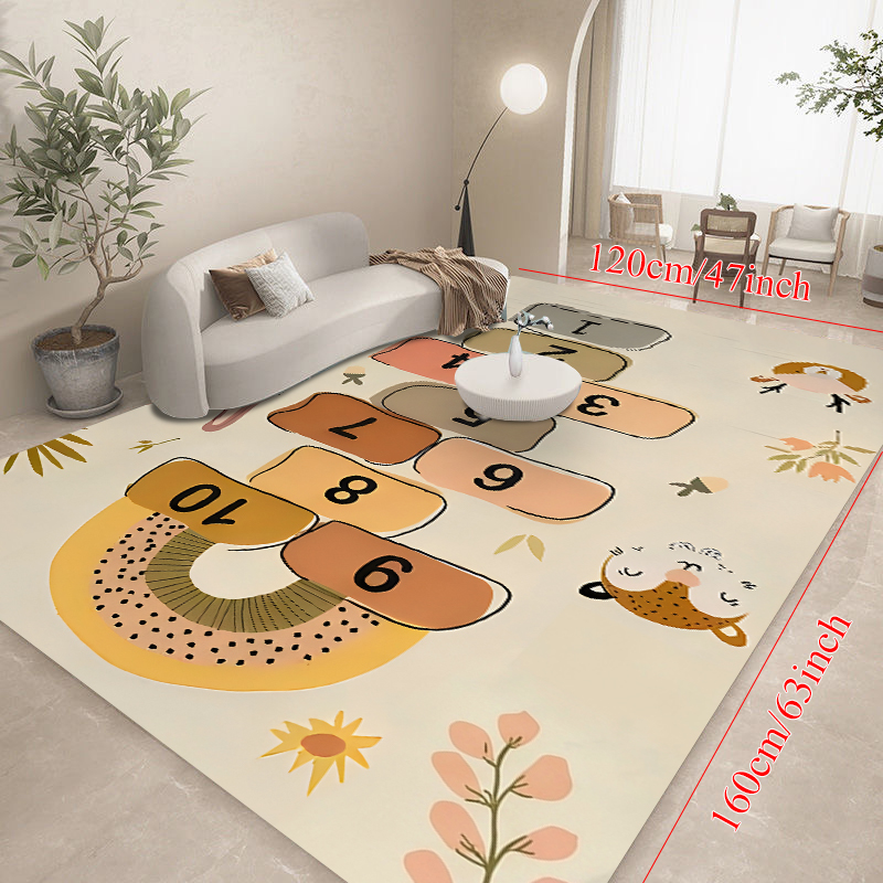 Cute Cartoon Animal Hopscotch  – Kids Education Rug Bewertung und Preis
