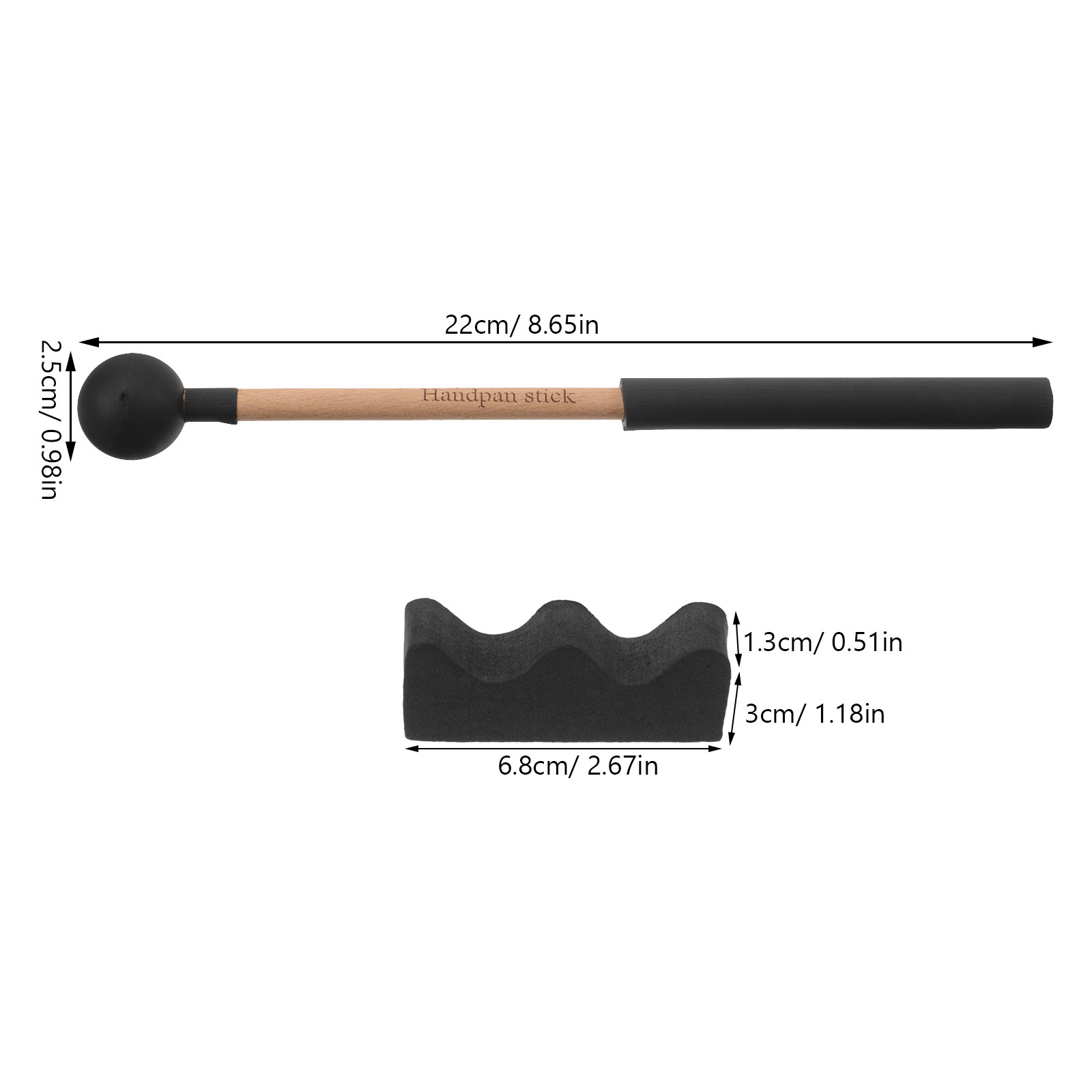 2Pcs Tongue Drum Sticks Wooden – Kids Yoga Education Bewertung und Preis