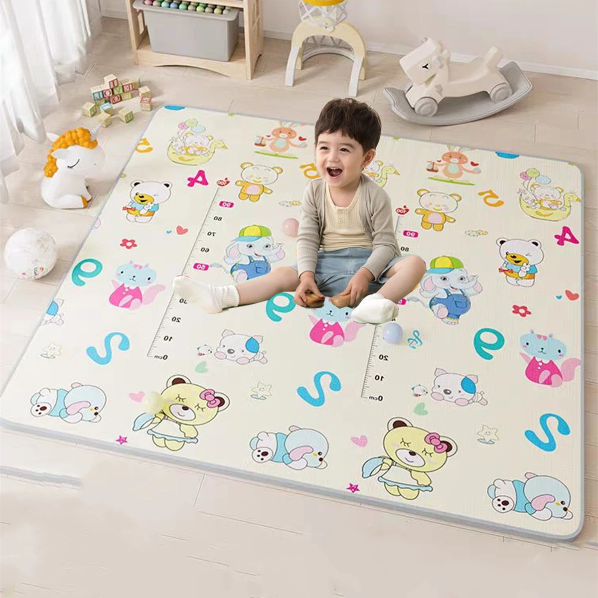 Baby Play Mat Waterproof Soft  – Kids Yoga Education Bewertung und Preis
